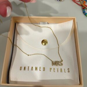 Untamed Petals MRS Pave Necklace